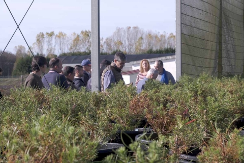 Visita &oacute; viveiro de Tragsa.